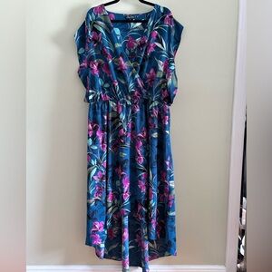 City Chic Blue and Purple Resort Sundress